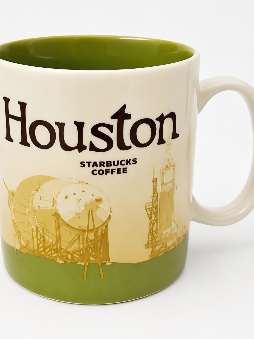 Starbucks Houston City Mug Collection Green Interior Collectible Coffee Cup